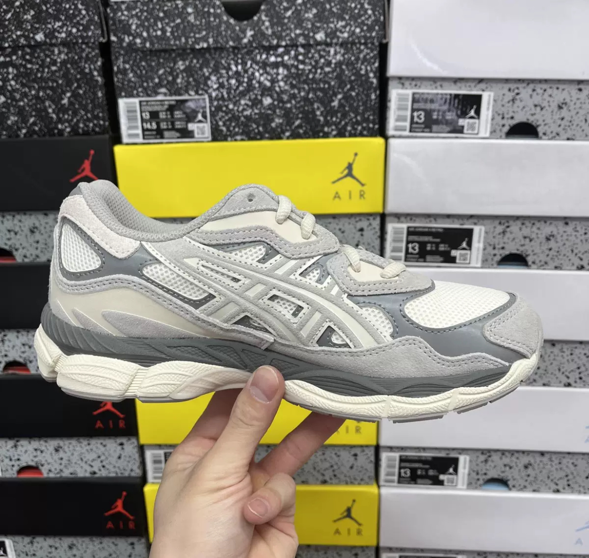 asics nyc old style white shoes