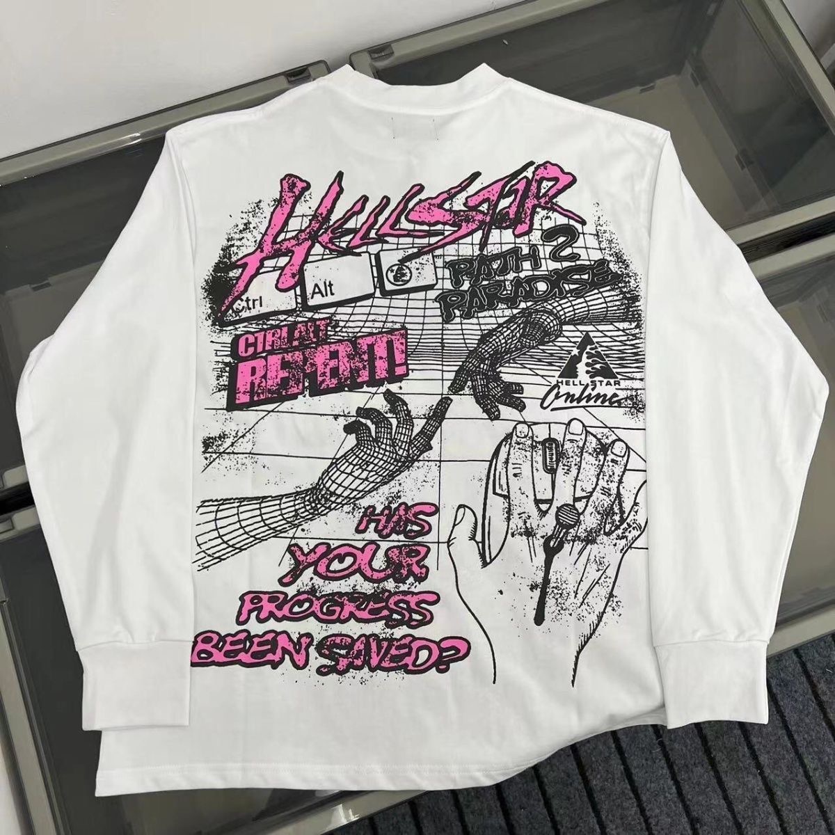 Hellstar Early Autumn New Style Casual Loose Pure Cotton Long-Sleeves