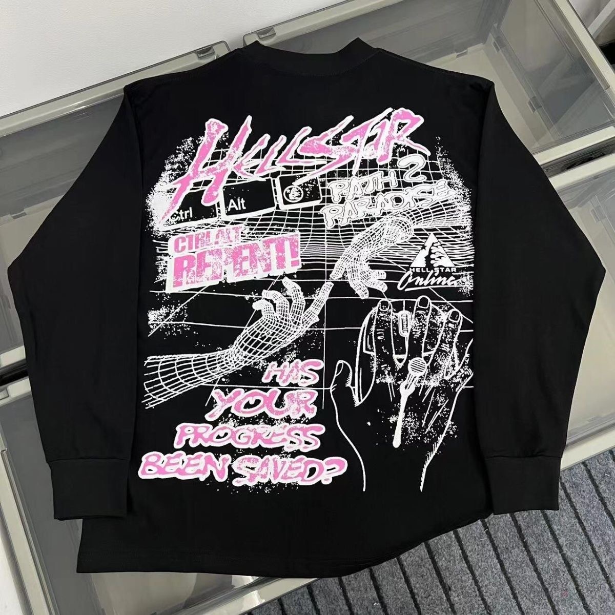 Hellstar Early Autumn New Style Casual Loose Pure Cotton Long-Sleeves