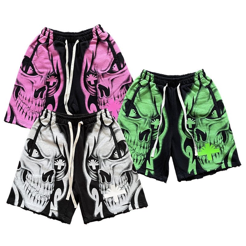 Vertabrae Verty Shorts - 3D Printed Ripped Sporty Casual Shorts