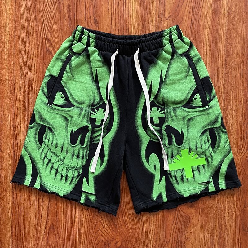 Vertabrae Verty Shorts - 3D Printed Ripped Sporty Casual Shorts