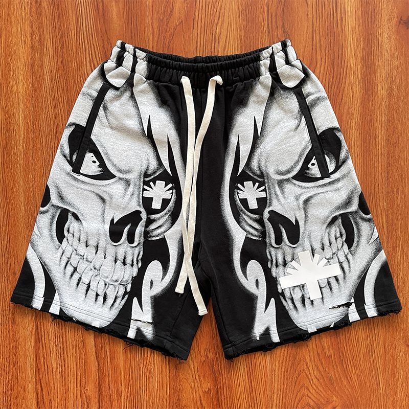 Vertabrae Verty Shorts - 3D Printed Ripped Sporty Casual Shorts