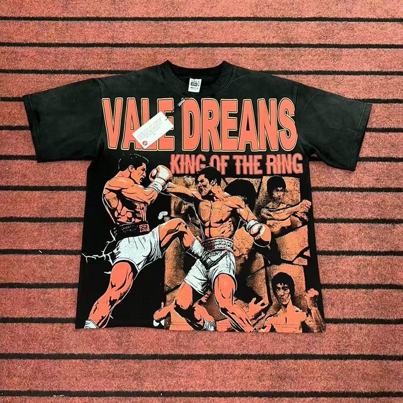 Vale  Boxing Athlete Portrait Print T-Shirt
