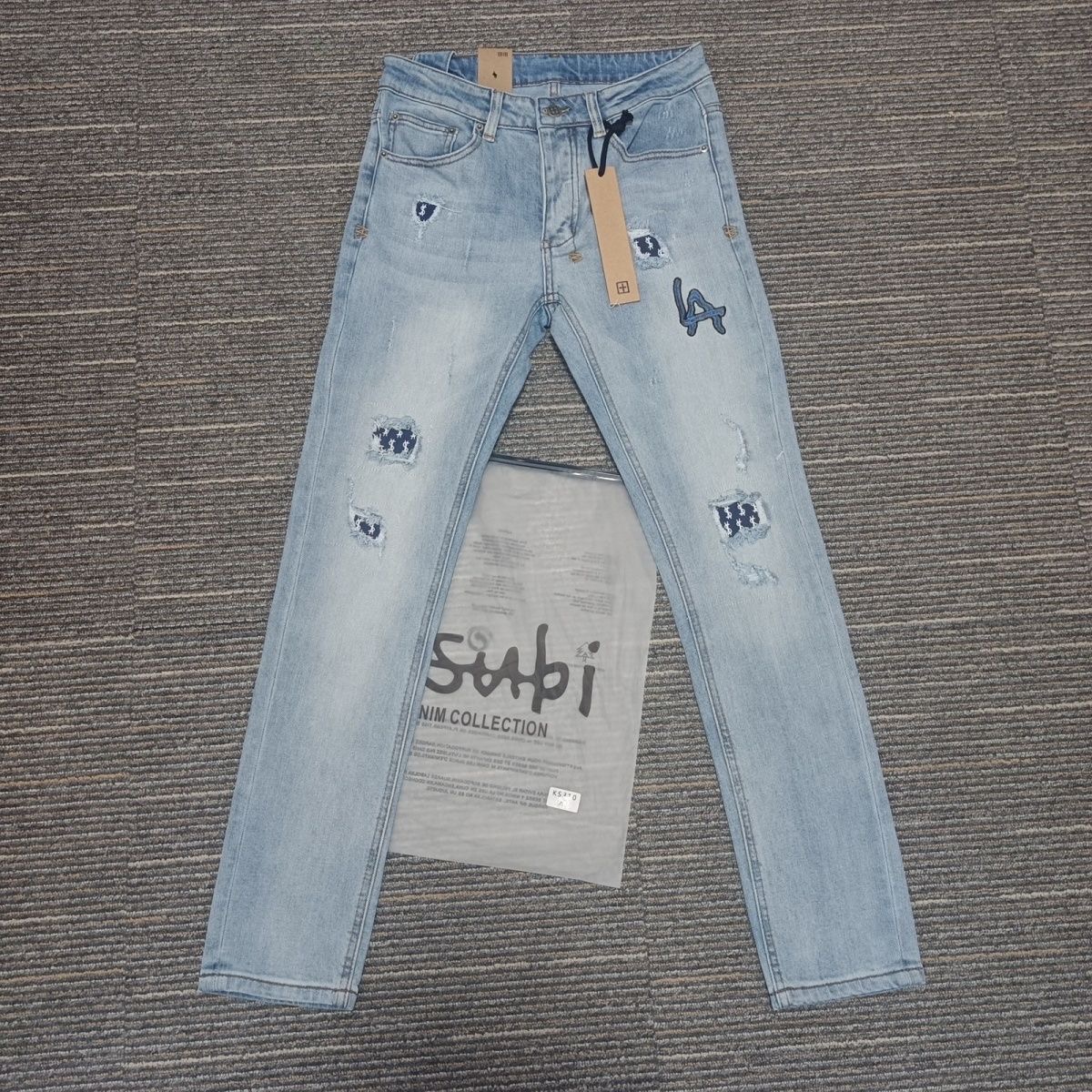 Ksubi's new men's stylish slim-fit stretch denim pants