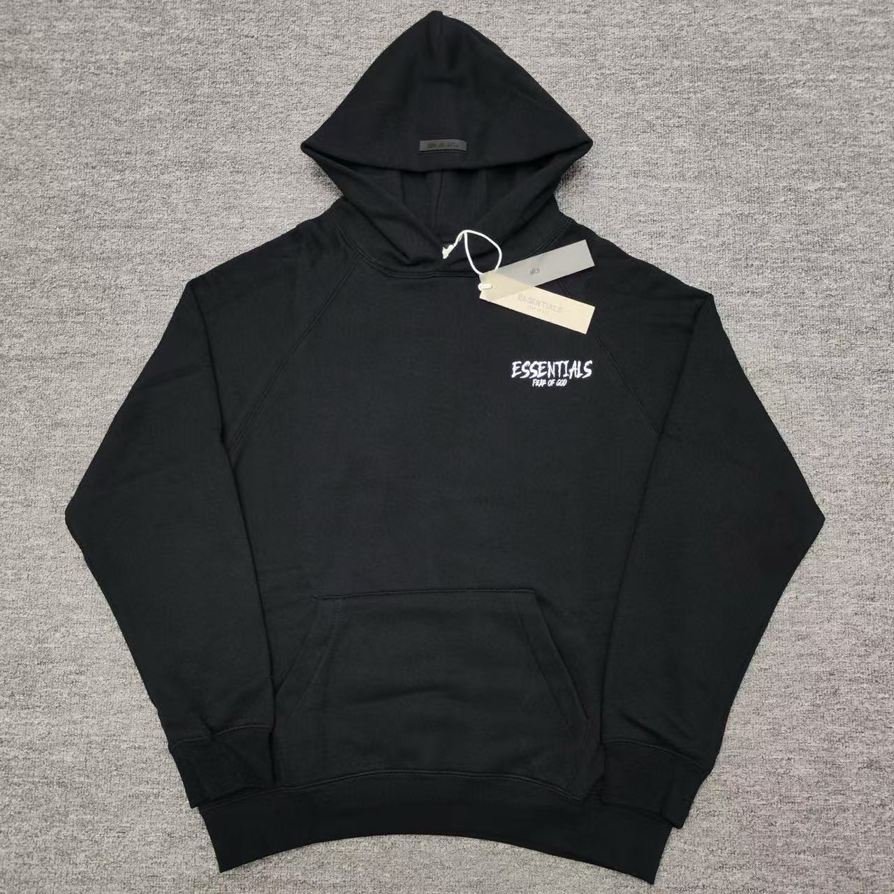 New Essentials Hoodie with Graffiti Letters