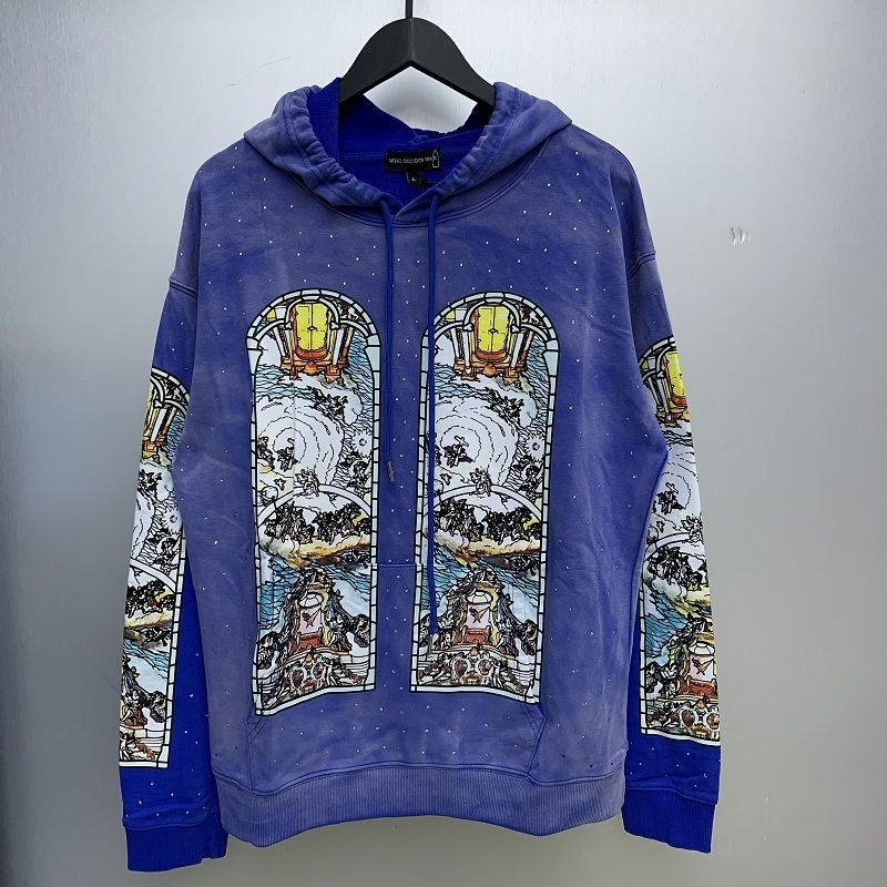 GALLERY DEPT TIDE American-style hooded sweatshirt