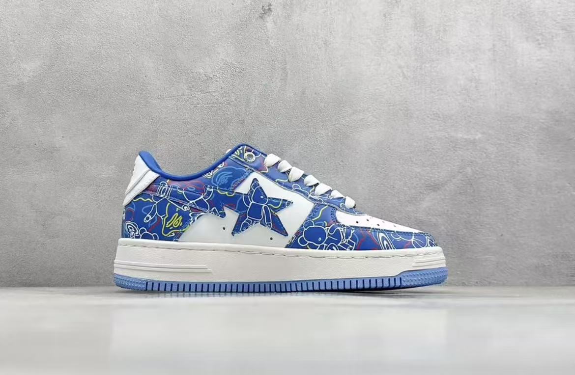 bapesta shoes blue