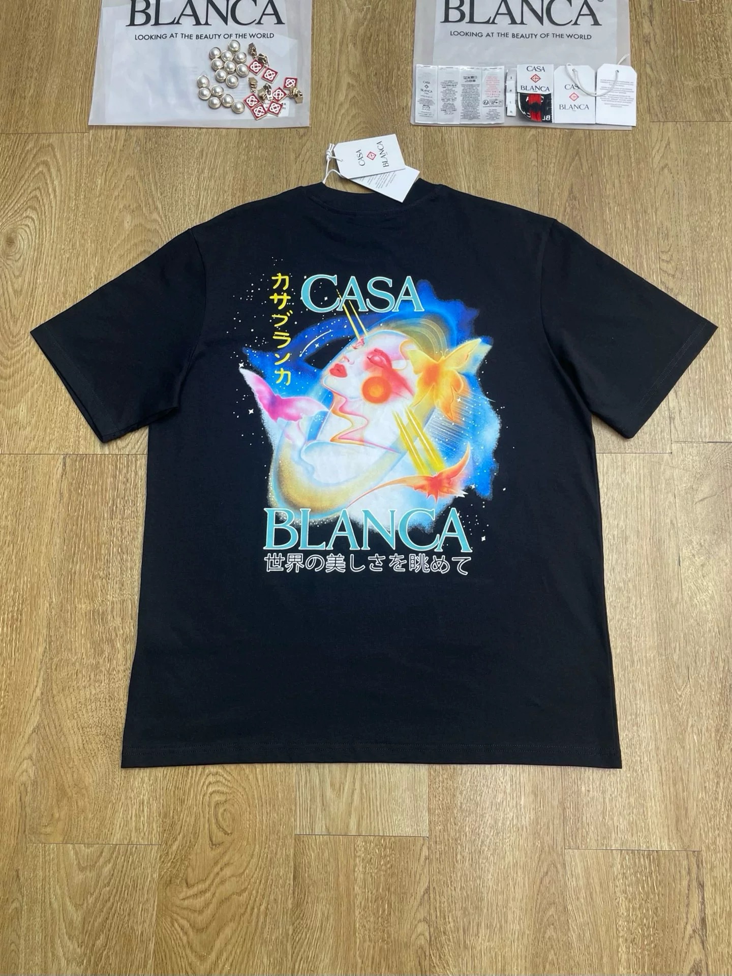 1:1 Best Quality Casablanca Beauty Print Tee 2 Colors