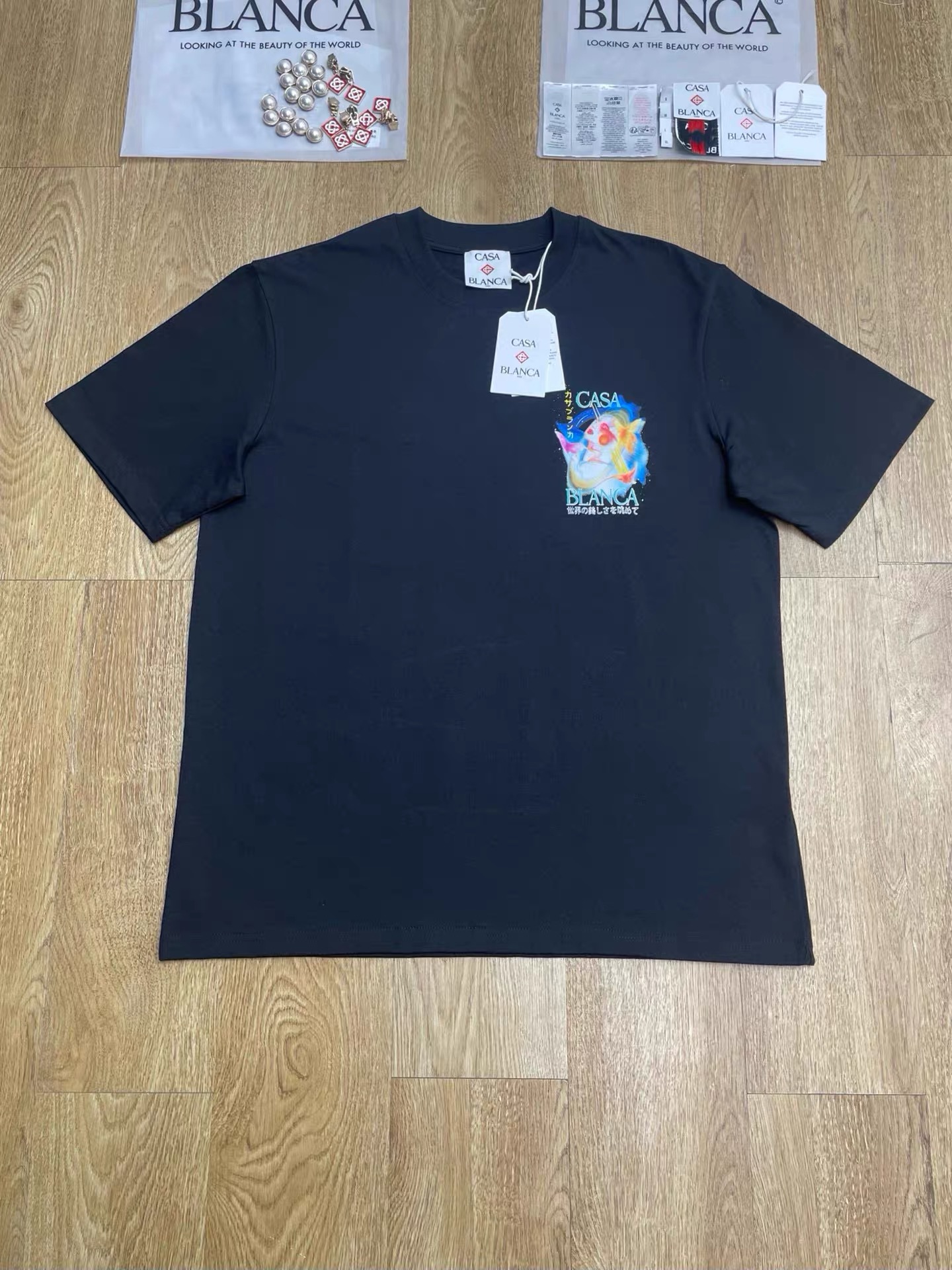 1:1 Best Quality Casablanca Beauty Print Tee 2 Colors