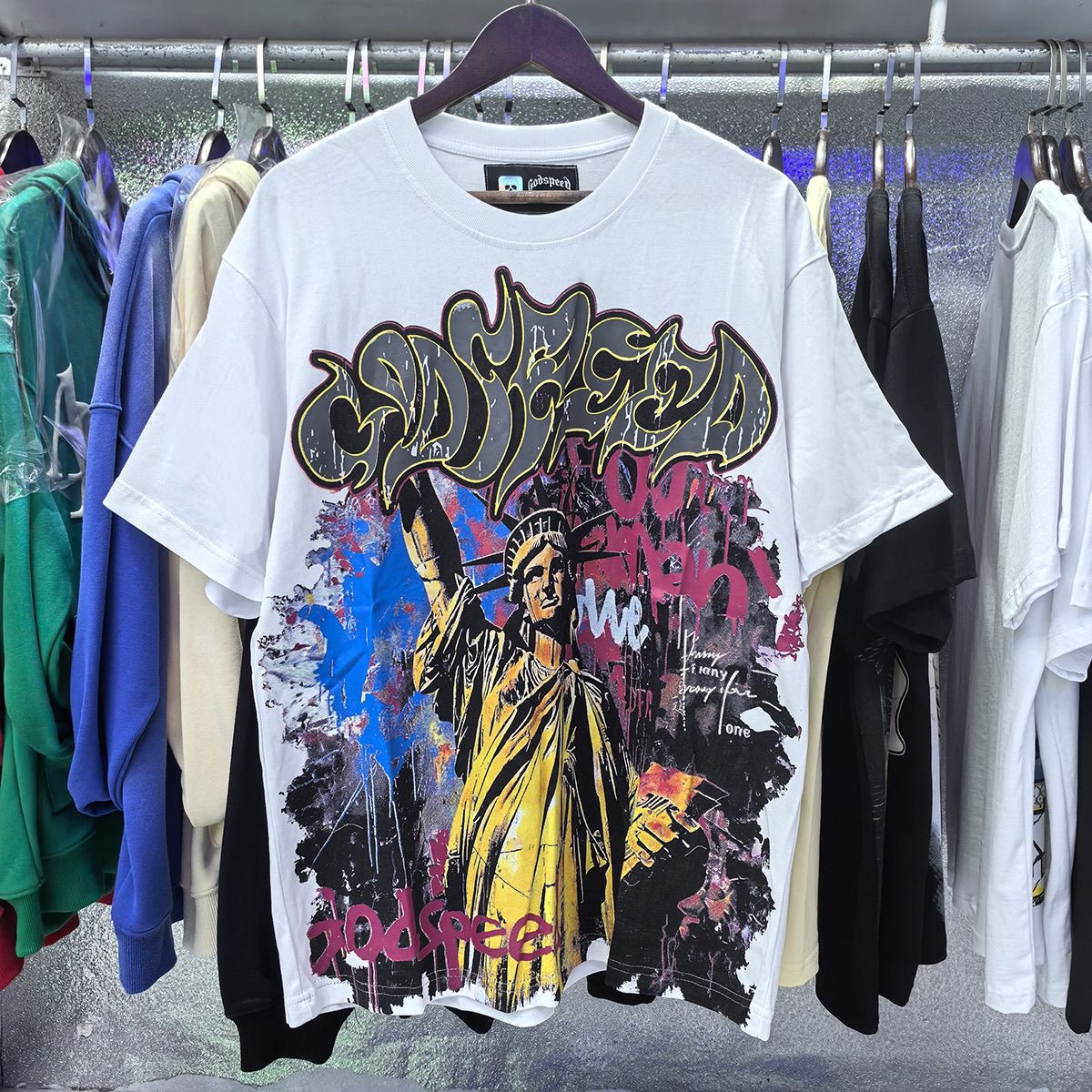 Godspeed Liberty Short Sleeve Print T-shirt