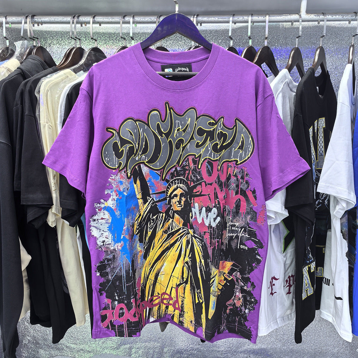 Godspeed Liberty Short Sleeve Print T-shirt