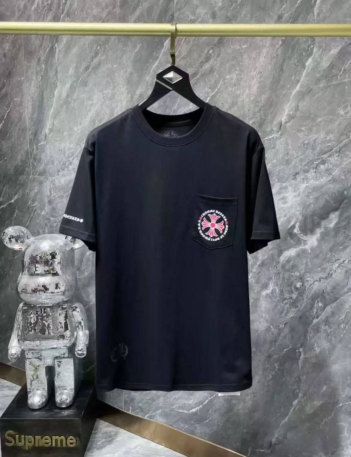 supreme x chromeheart huge sanskrit logo T-shirt