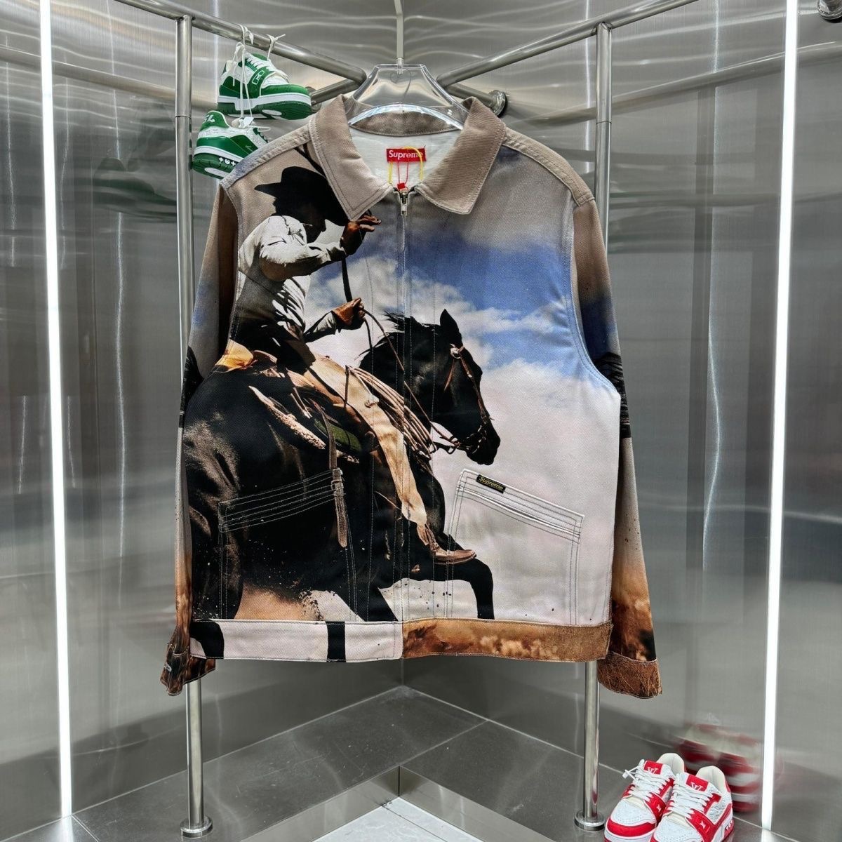 Supreme Tie-Dye Printed Long-Sleeve Shirt and Jacket