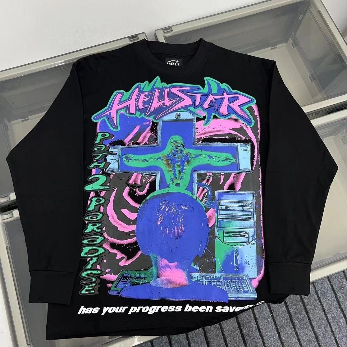 Hellstar - Pure Cotton T-Shirt, Long Sleeve