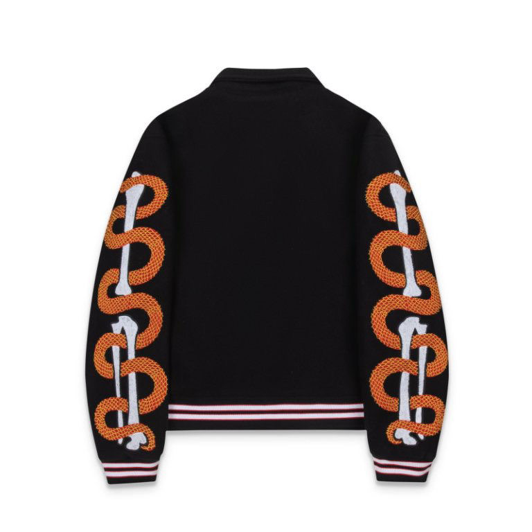 AMIRI Snake Limited Edition SS25 Single-Breasted Logo Embroidery Long-Sleeve Jacket
