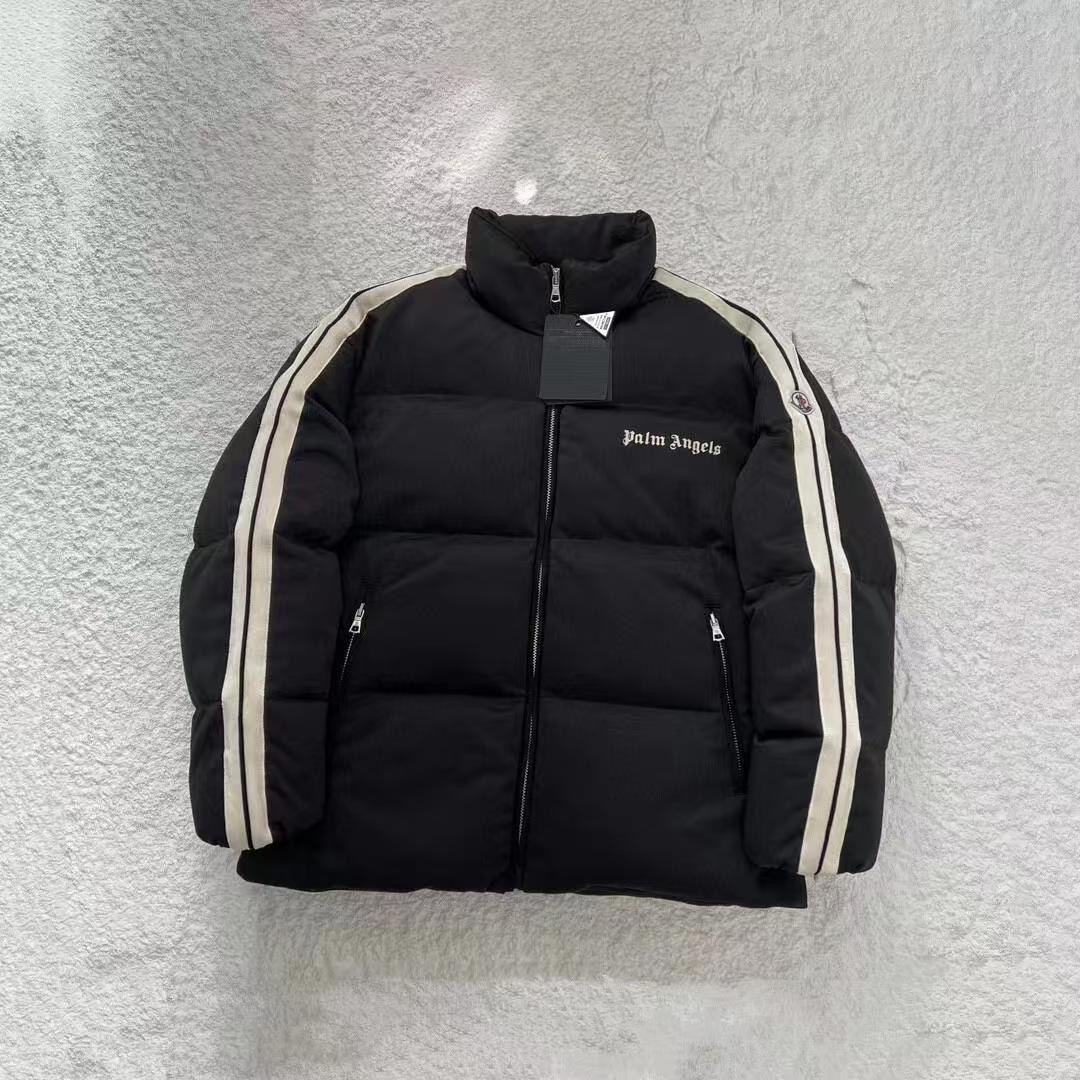 Palm Angels & Moncler V-neck Down Jacket