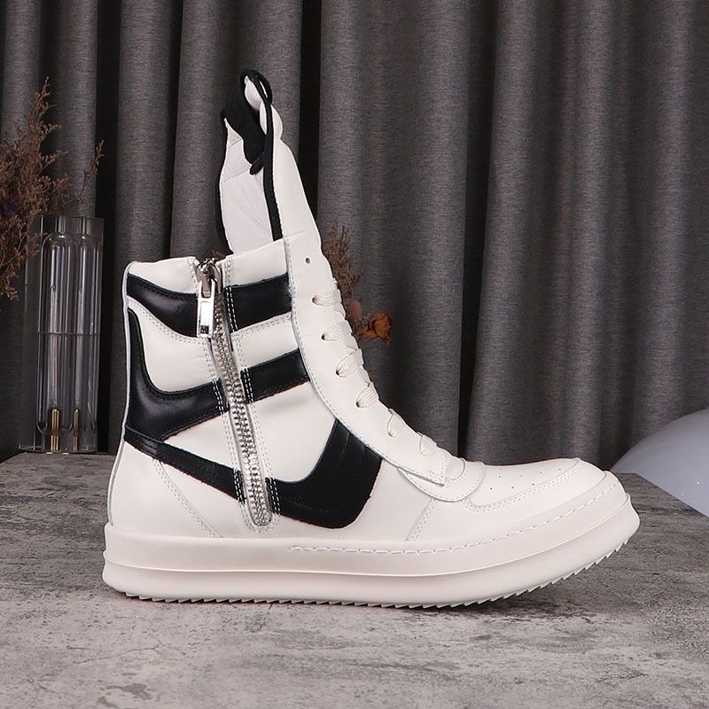 Rickowens High-top Leather Thick-soled Sports Shoes Platform Shoes