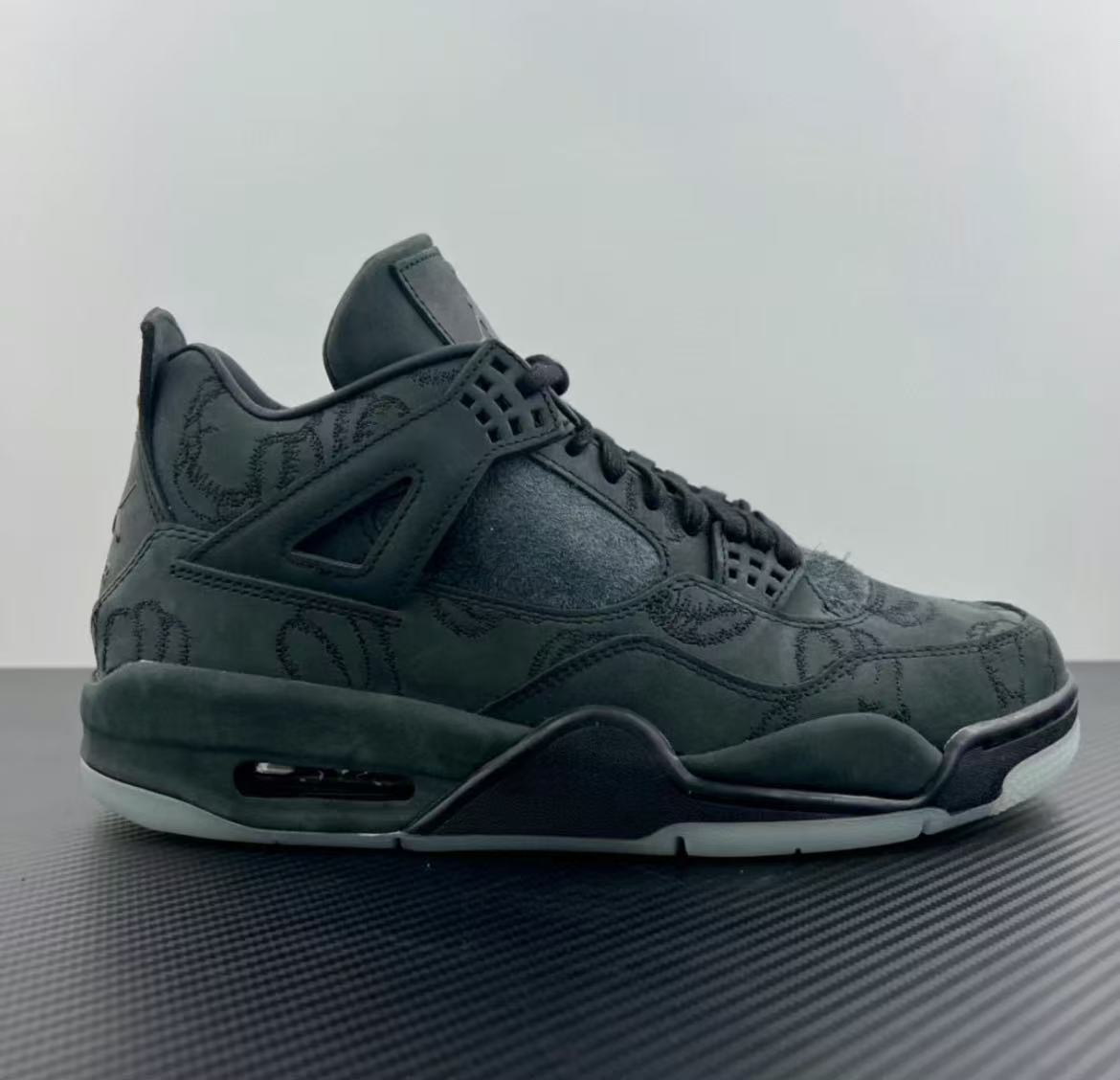 1:1 best quality Air Jordan 4 & Kaws black