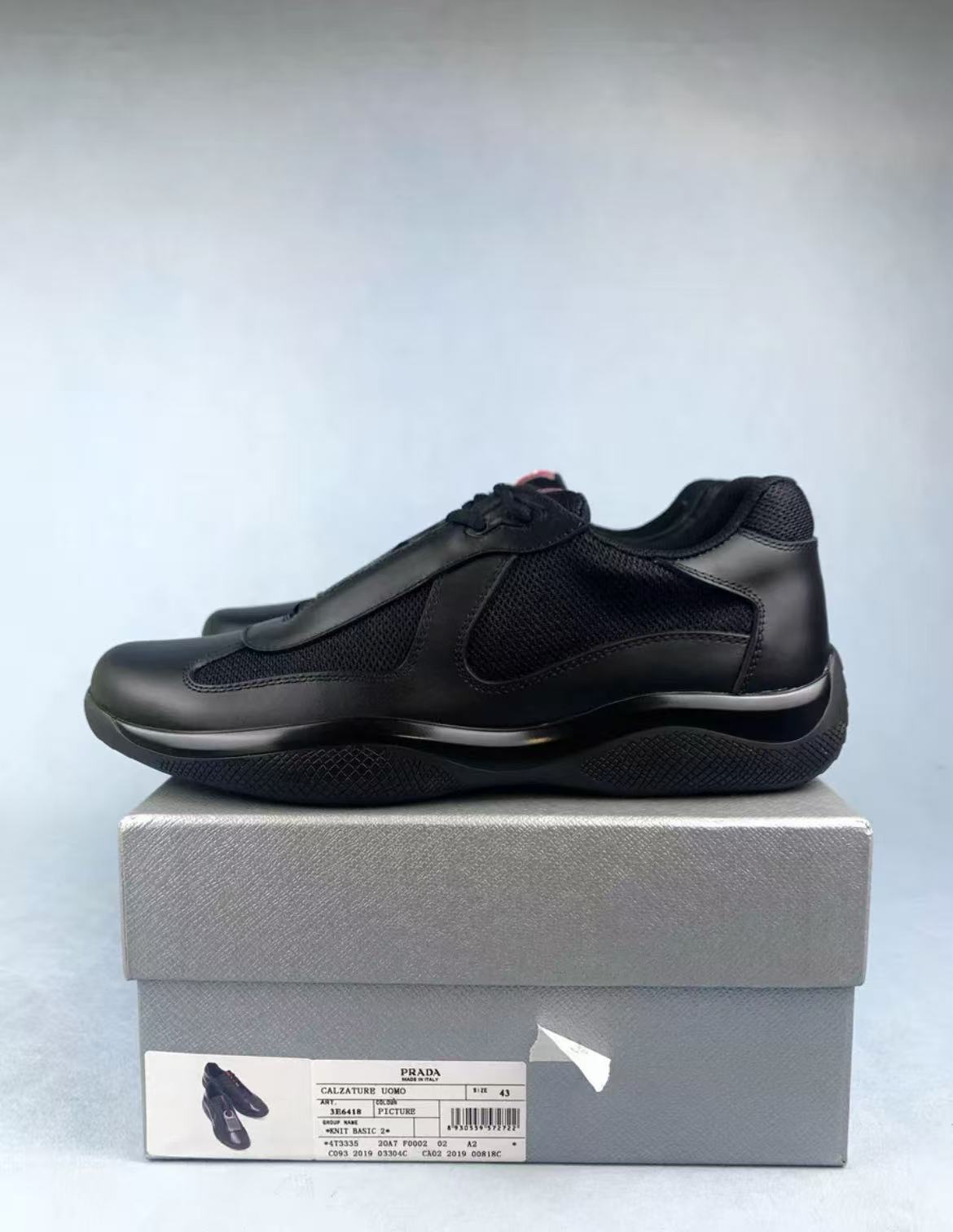 Prada  Calzature Uomo Leather black