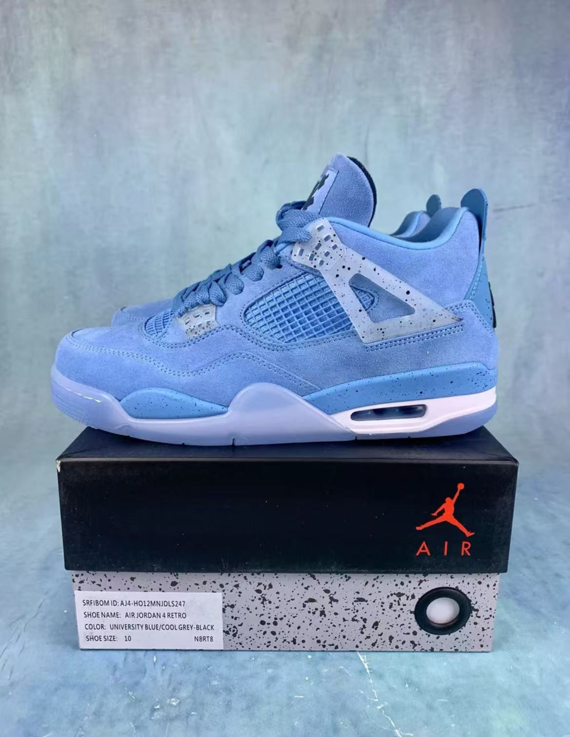 Air Jordan 4 PE UNC blue