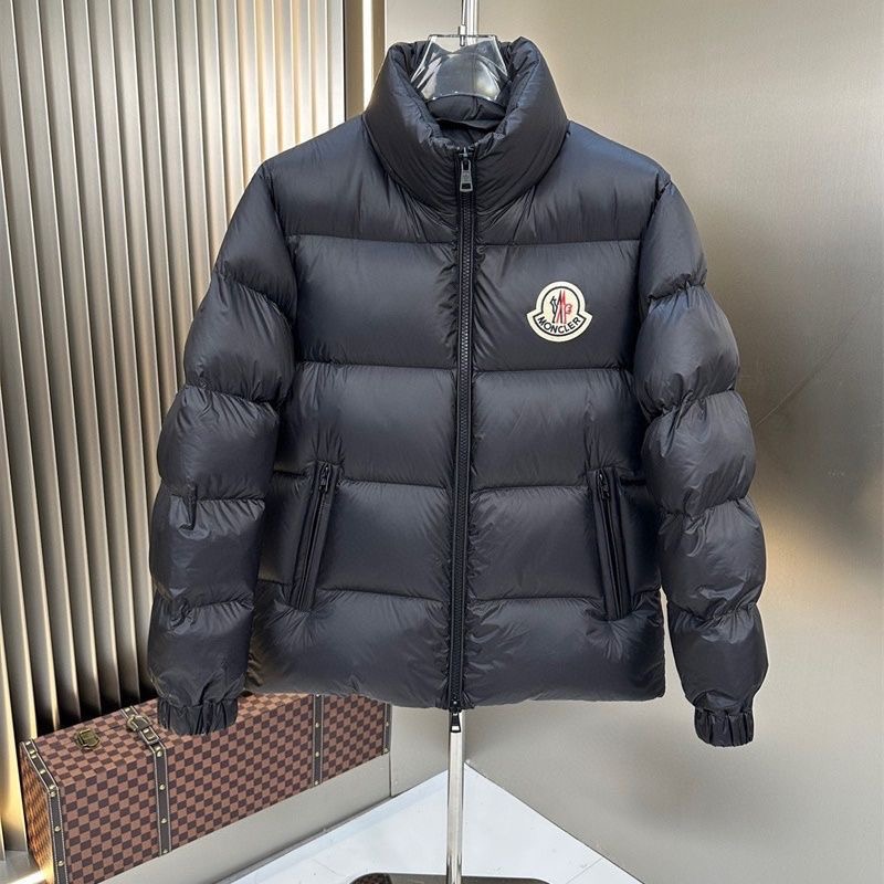 Moncler 25 Euro Standing Collar Micro Logo Letter Embroidery High Quality Warm Down Jacket Coat