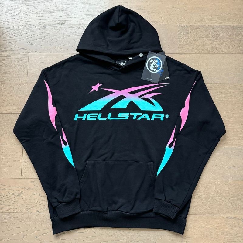 Hellstar Pure Cotton Star Loose American Retro Hoodie