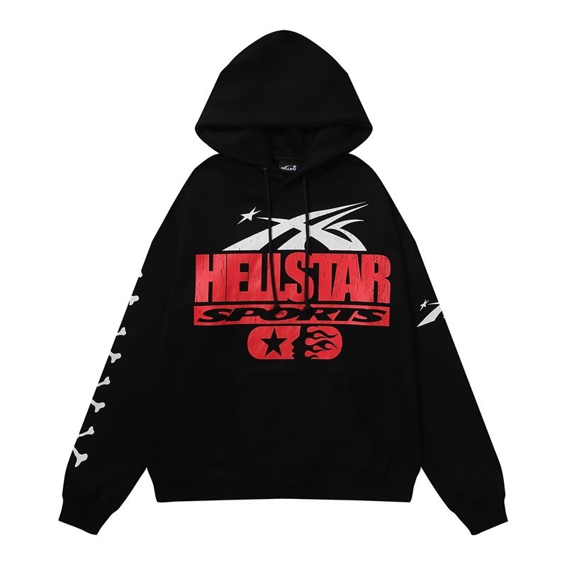 Hellstar If You Dont Like USB eat slogan skull print hood