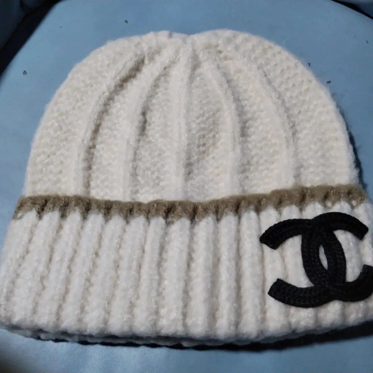 Knitted Hat Korean Version Double C Versatile Ear Protection Big Head Warm Cold Hat Thick Loose Knitted Soft Baotou Hat