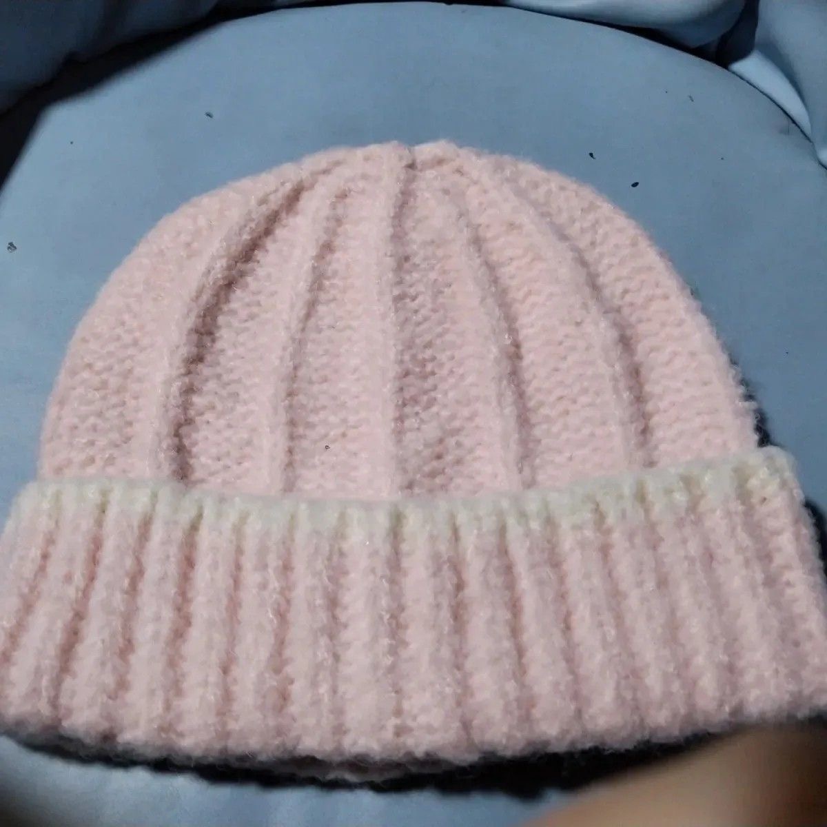 Knitted Hat Korean Version Double C Versatile Ear Protection Big Head Warm Cold Hat Thick Loose Knitted Soft Baotou Hat