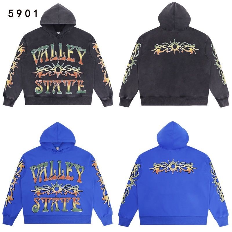 Vale Forever European and American letter printed hooded sweatshirt washed with water to make vintage hoodies