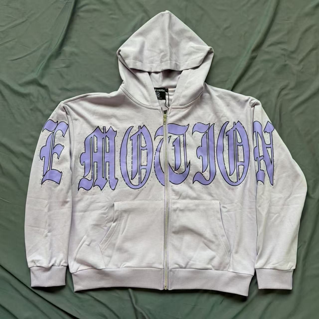 Mixed EMOTION Hot Diamond Letter Printed Street Hoodie