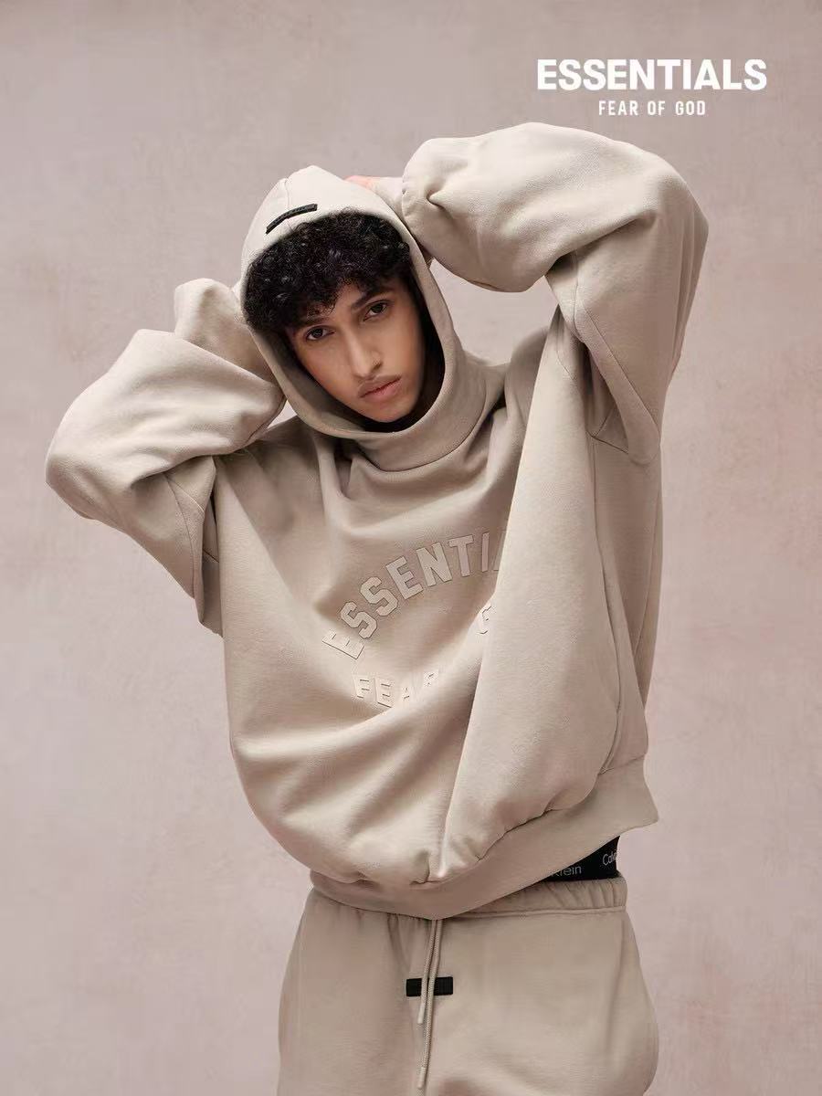 1: 1 Best Quality Essential Logo Black Apricot Sweatshirt