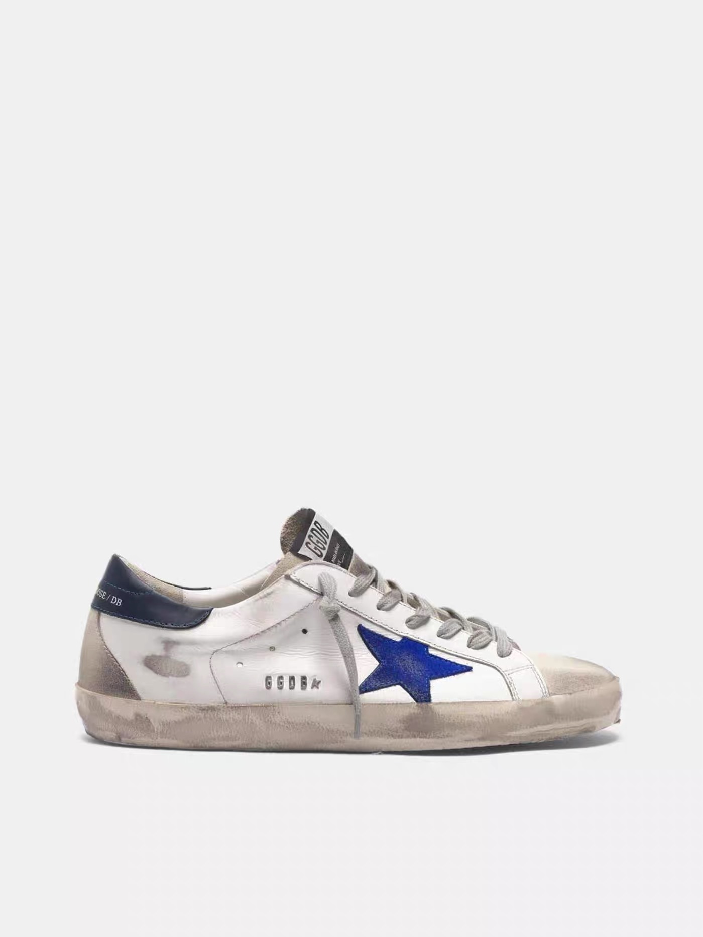 Golden Goose high-end customized blue star dirty shoes, used board shoes, comfortable, breathable, versatile cowhide dirty shoes