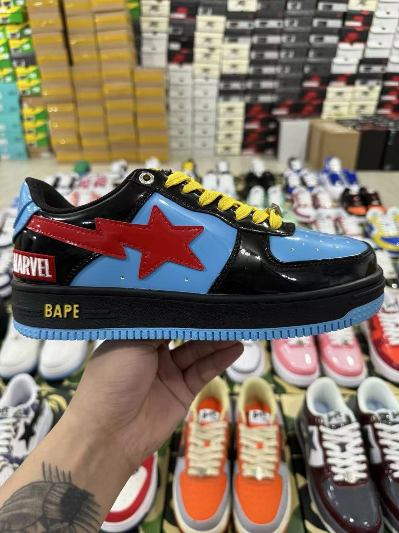 Bape Red Star Shoes