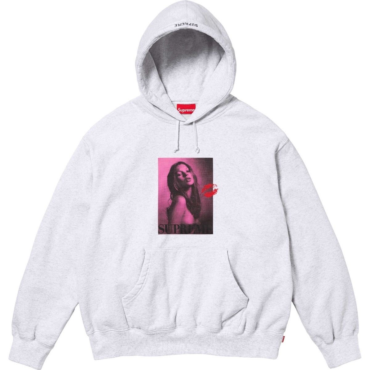 Supreme Kate Moss Hooded Sweatshirt with portrait print hooded sweatshirt