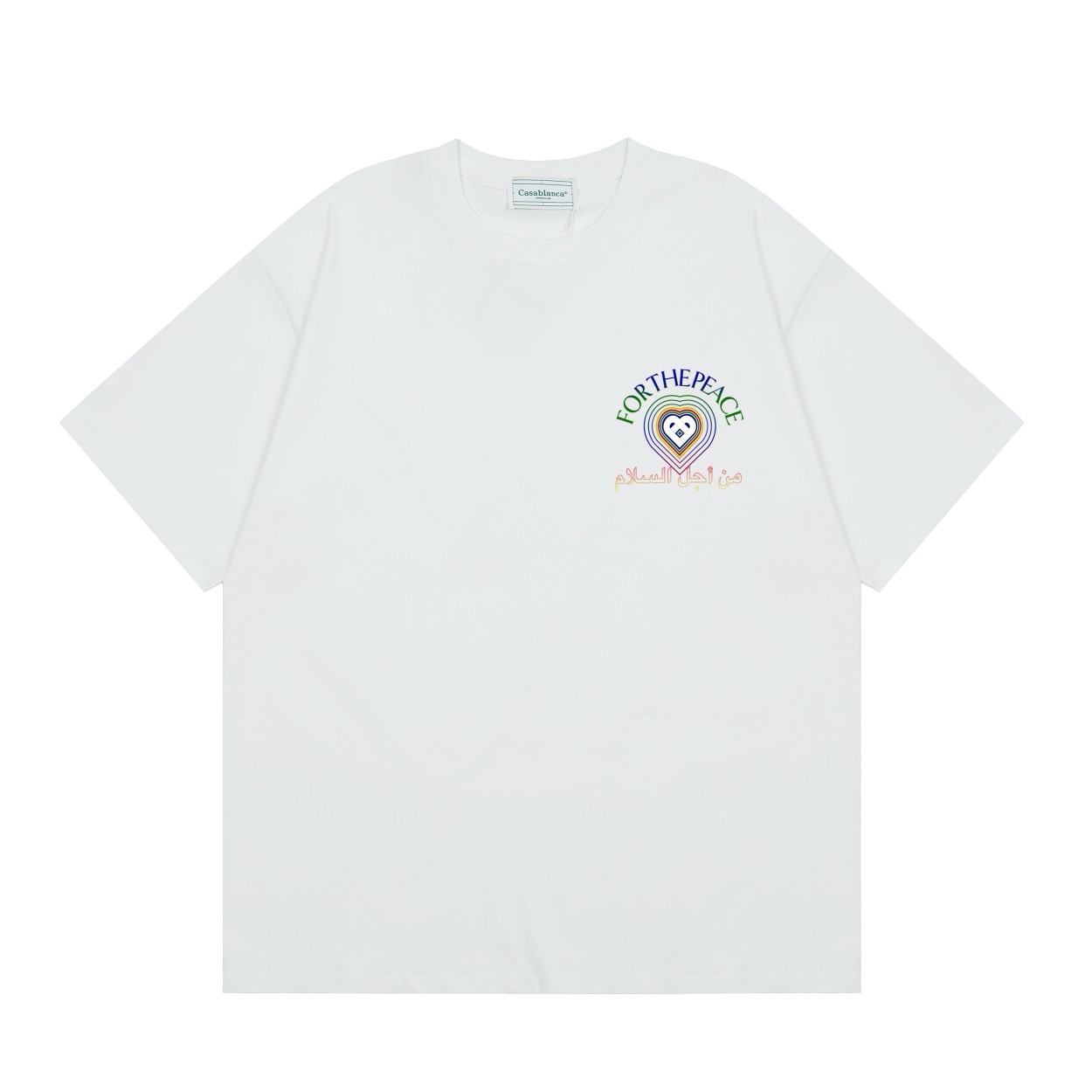 For the peace basic tshirt black and white