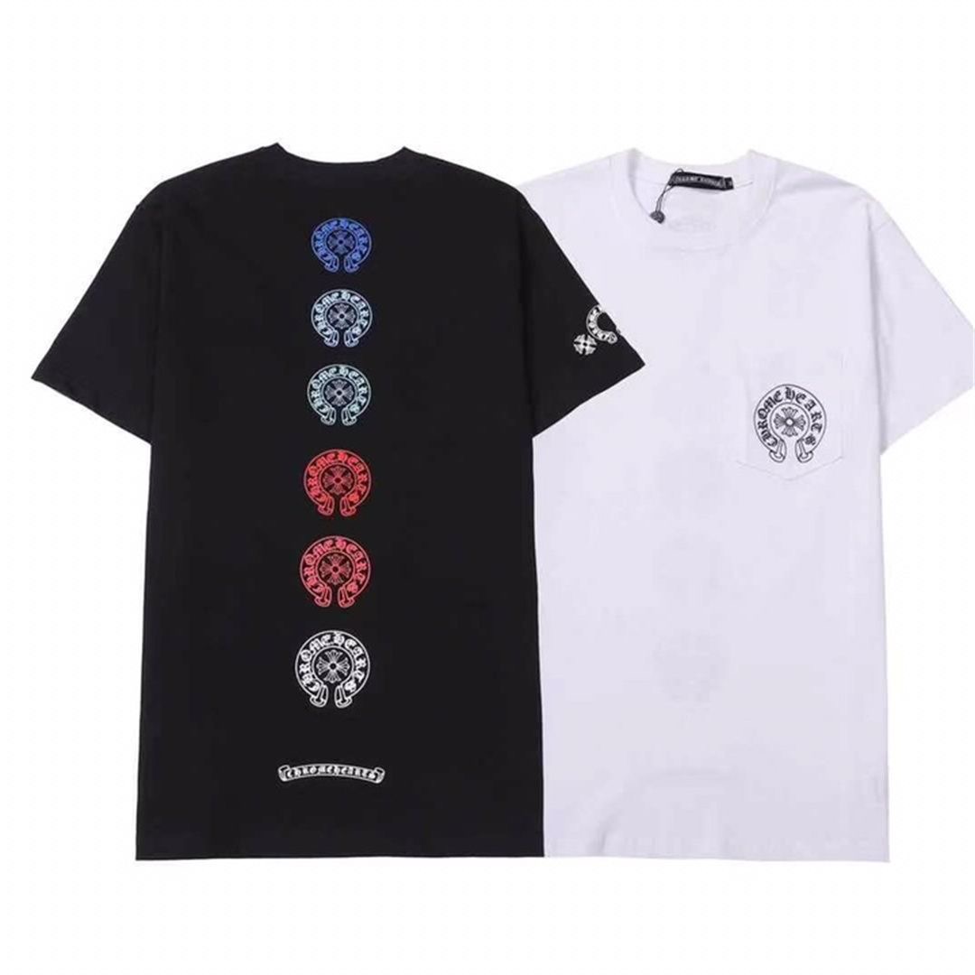 Fashion brand horseshoe cross six-color T