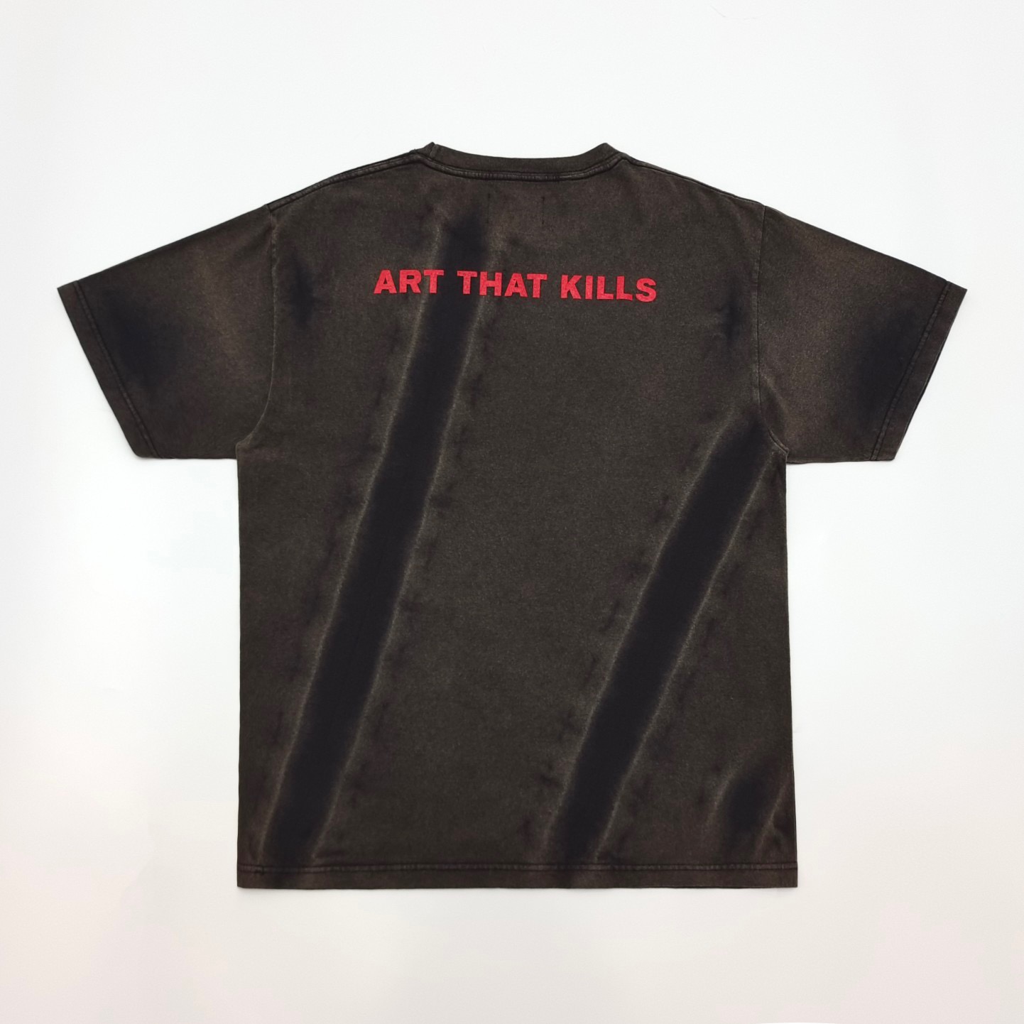 1:1 Version Skull Angels Rose Tee Washed Black