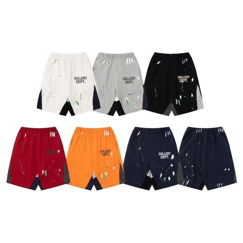 Patchwork style colorful print shorts 6 colors