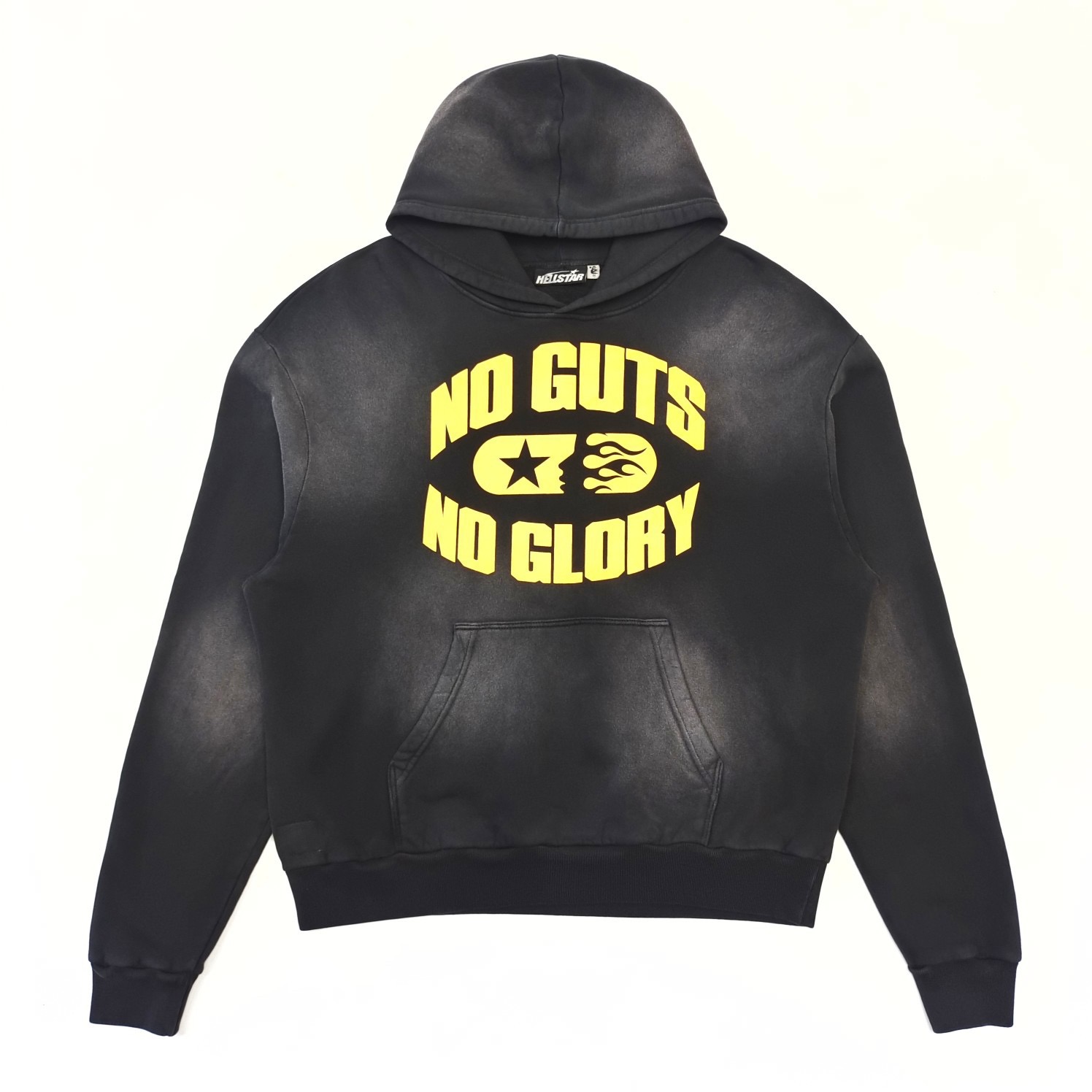 1:1 Version Yellow Logos Hoodie Black with NFC