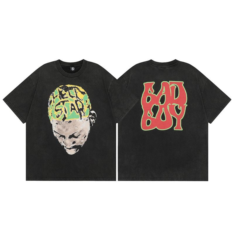 green headscarf men T black