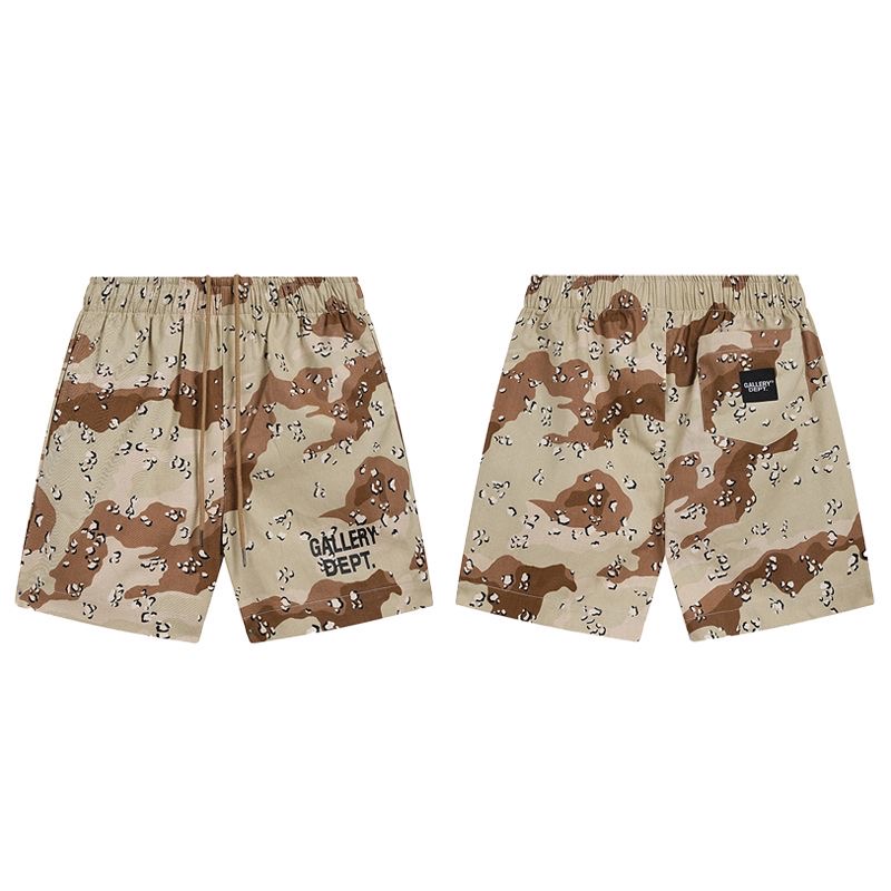 Desert Camo Black Letters Shorts