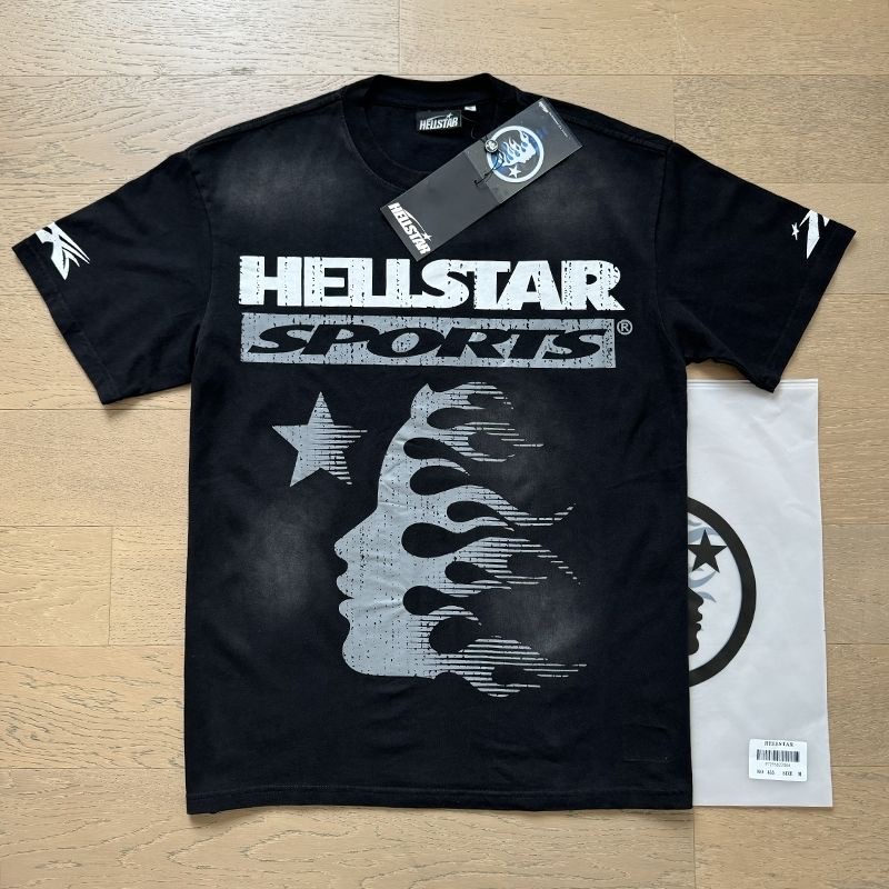 1:1 wasted black classic logo T