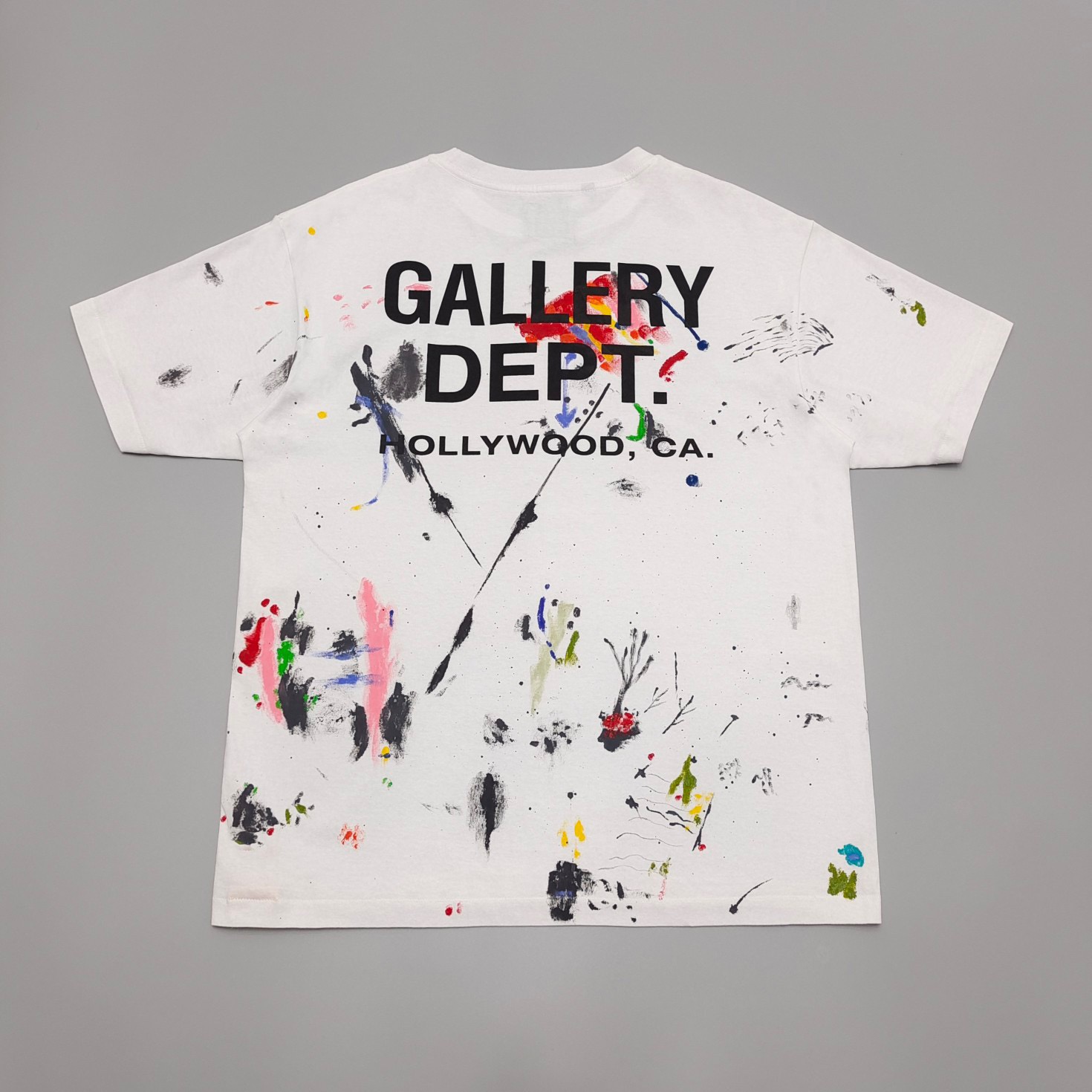1:1 Version Full Colorful Print Tee White Color