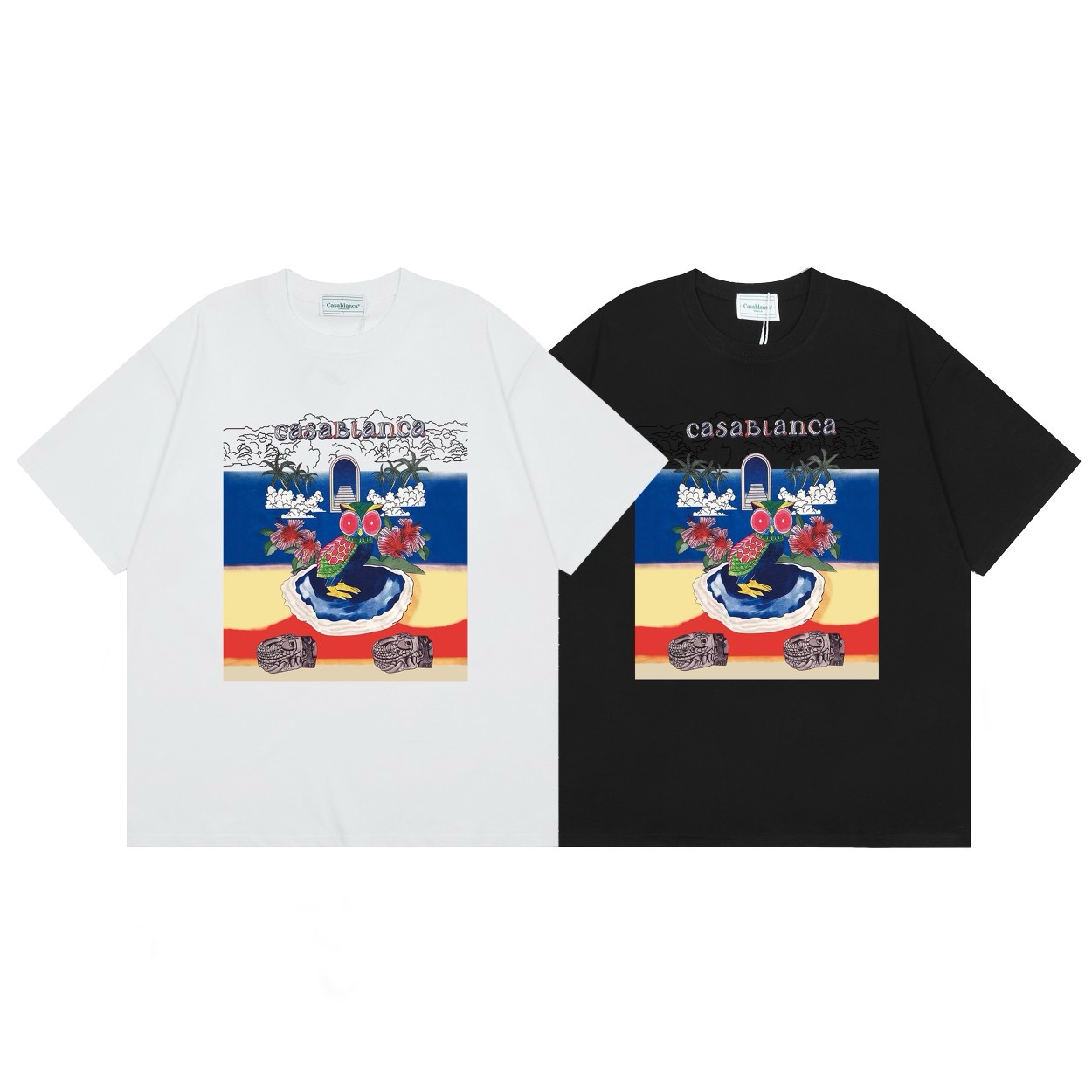 Graffic snake printed basic fashion tshirt