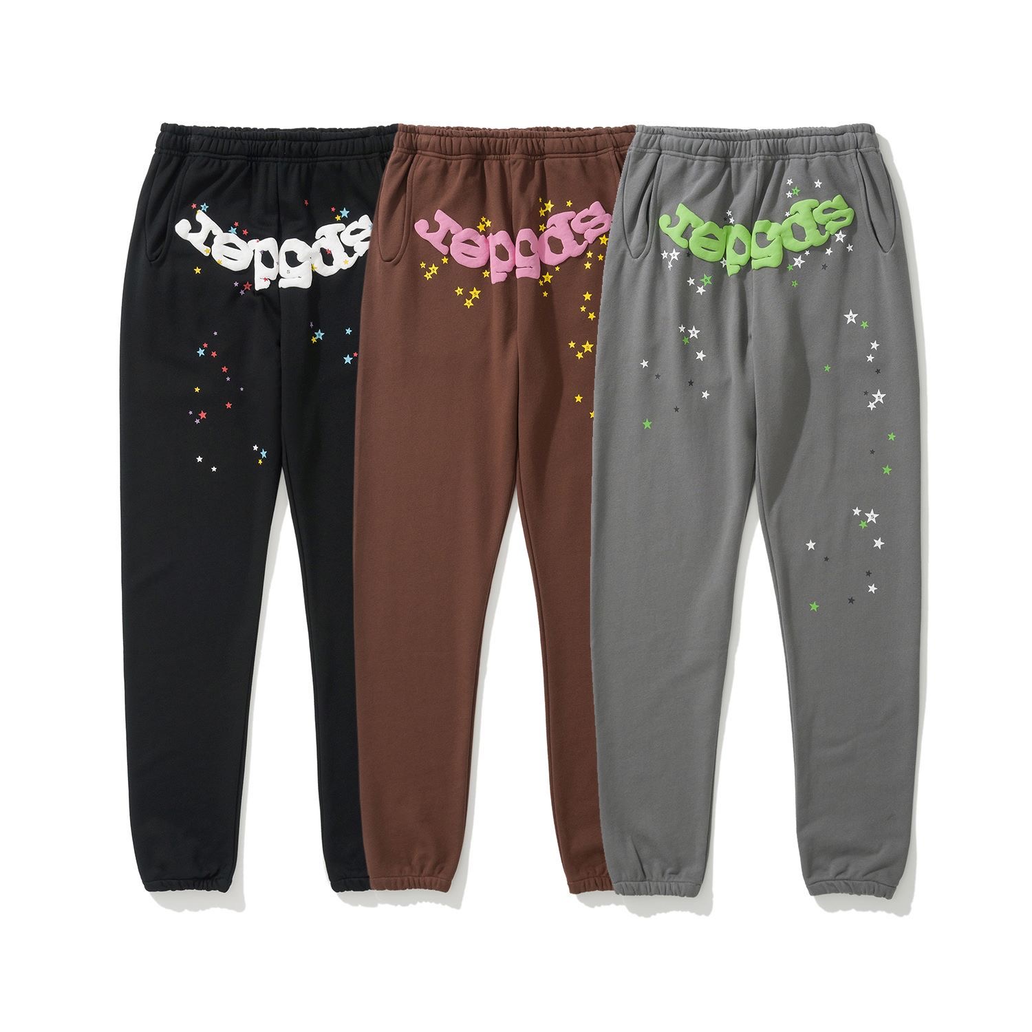 star print flower bouquet foot foam pants