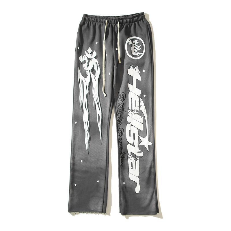 Tide hell grey mud print pant