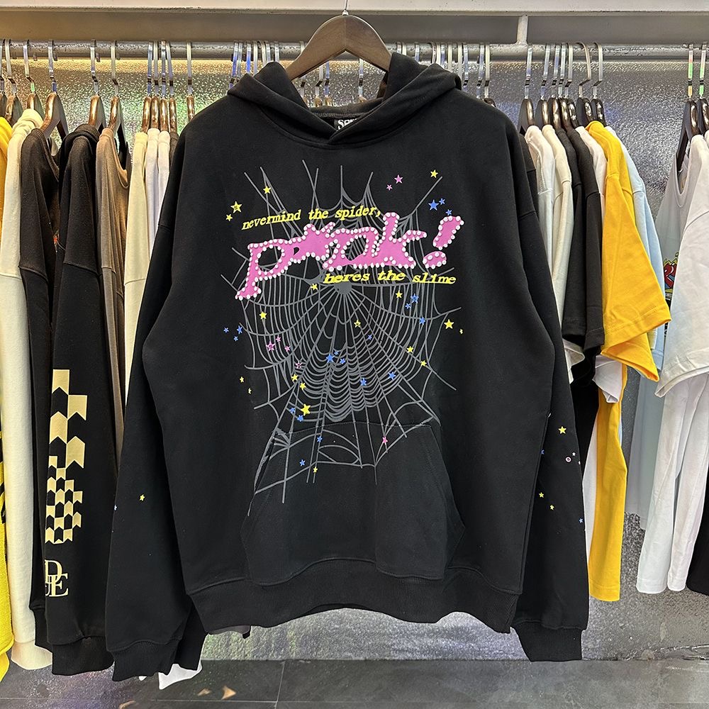 55555 black or pink hoodie