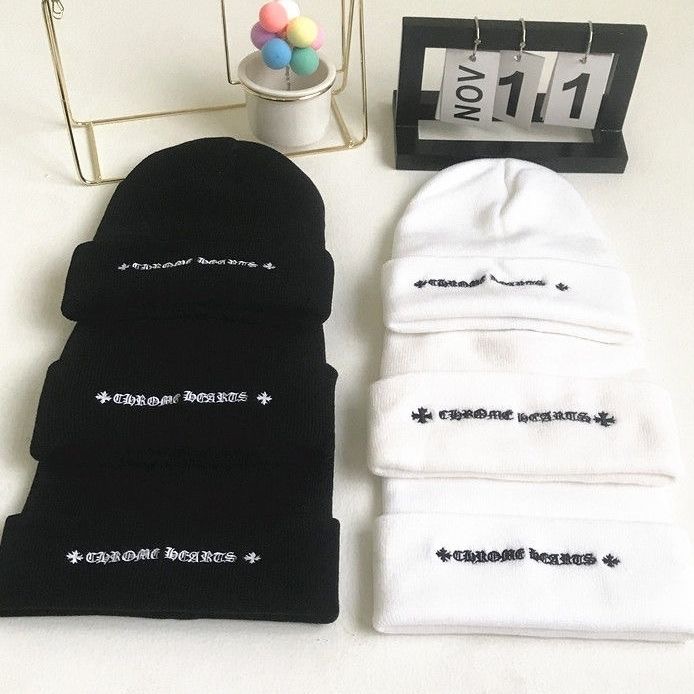 black or white wooden cap
