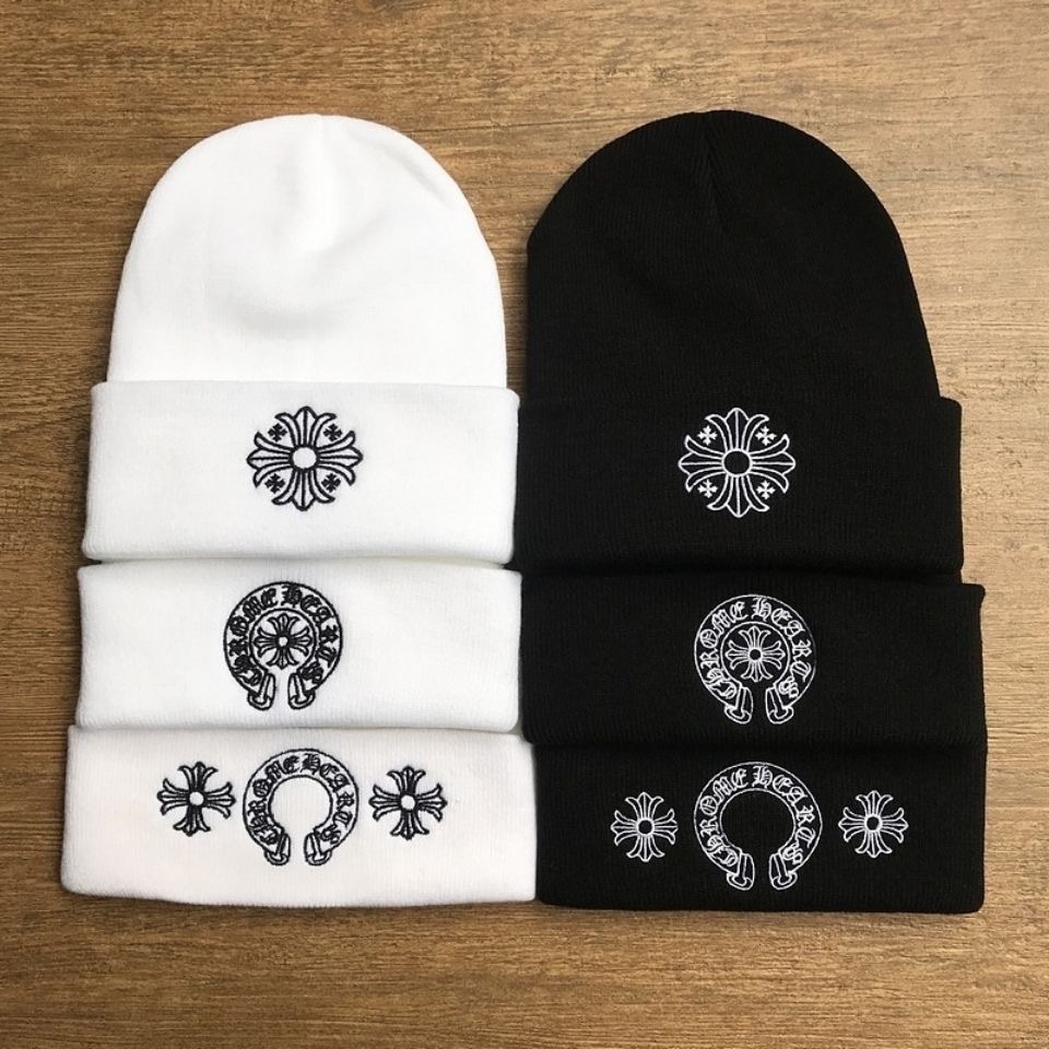 black or white wooden cap